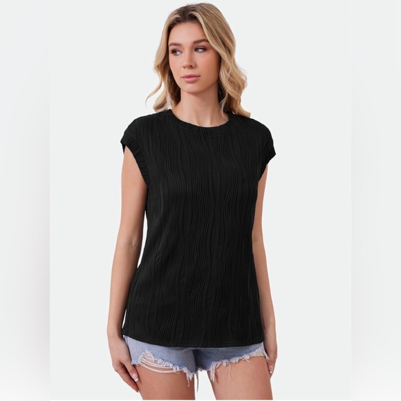 NEW - ZANZEA Women's Summer‎ T-Shirts, Short Sleeve, Textured, Knitted, Women's - Picture 2 of 4